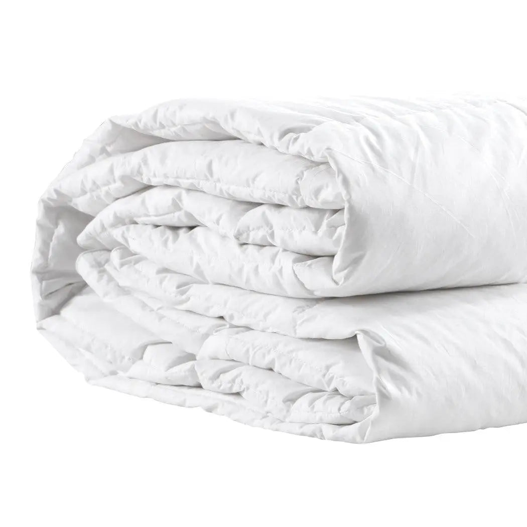 DreamZ 700GSM All Season Goose Down Feather Duvet in Double size, featuring a soft cotton cover and plush filling.